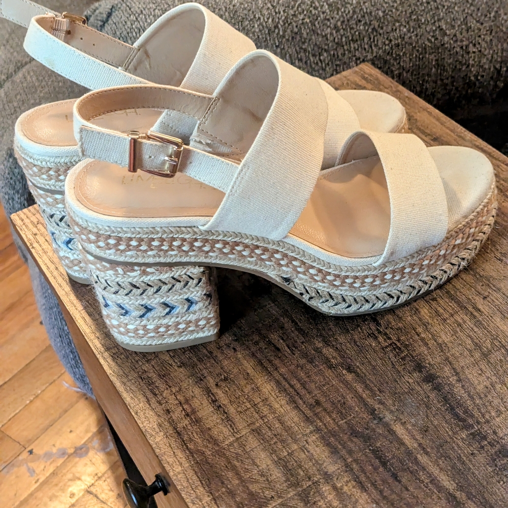 Limelight Cream Platform Espadrilles